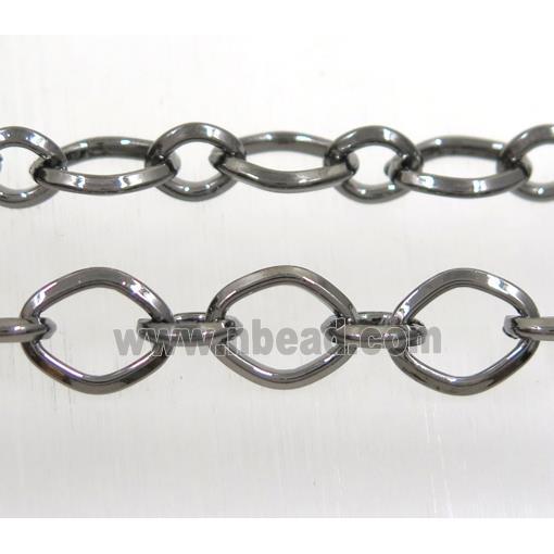 iron chain, black plated