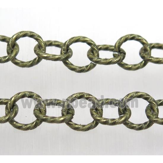 iron chain, Antique bronze plated