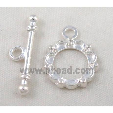 Tibetan Silver Toggle Clasp Non-Nickel