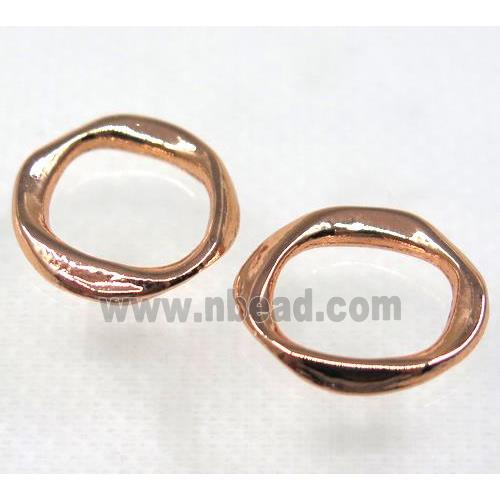 colorfast copper linker, rose gold