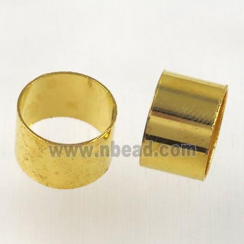 brass ring bead, gold plated