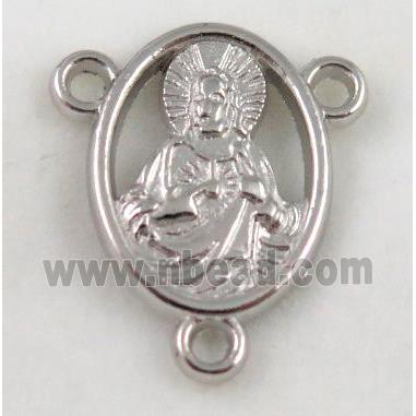 alloy pendant, platinum plated