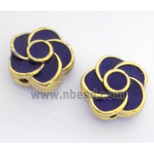 enameling copper spacer bead, flat round