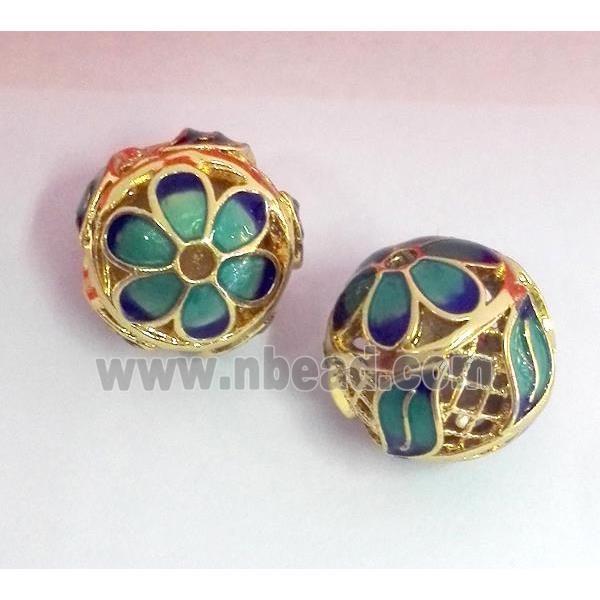 enameling copper spacer bead, colorfast