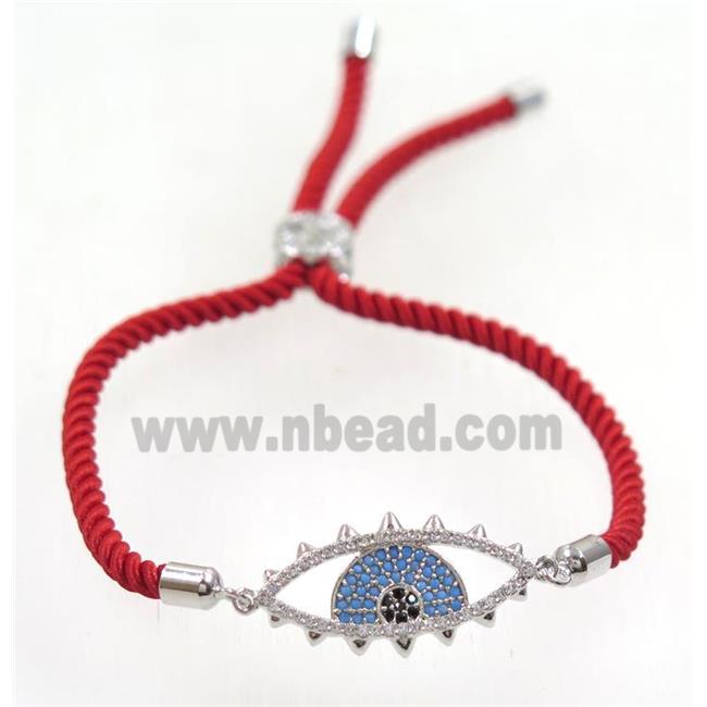 handmade bracelet with nylon wire, zircon bead