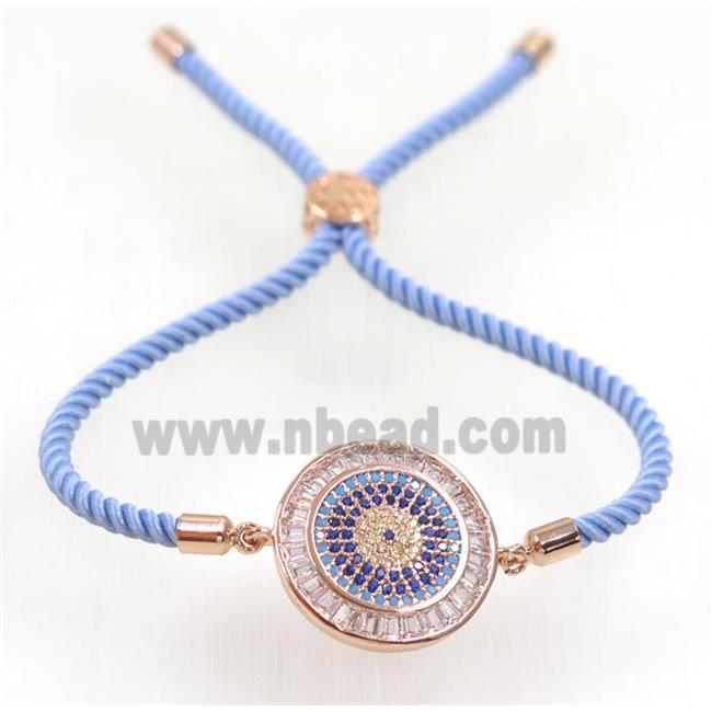 handmade bracelet with nylon wire, zircon bead