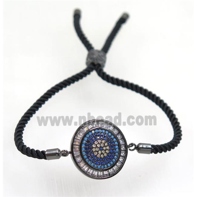 handmade bracelet with nylon wire, zircon bead