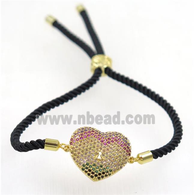 handmade bracelet with nylon wire, zircon bead