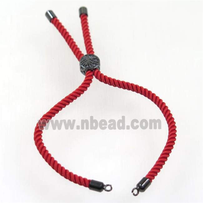 red nylon cord bracelet chain