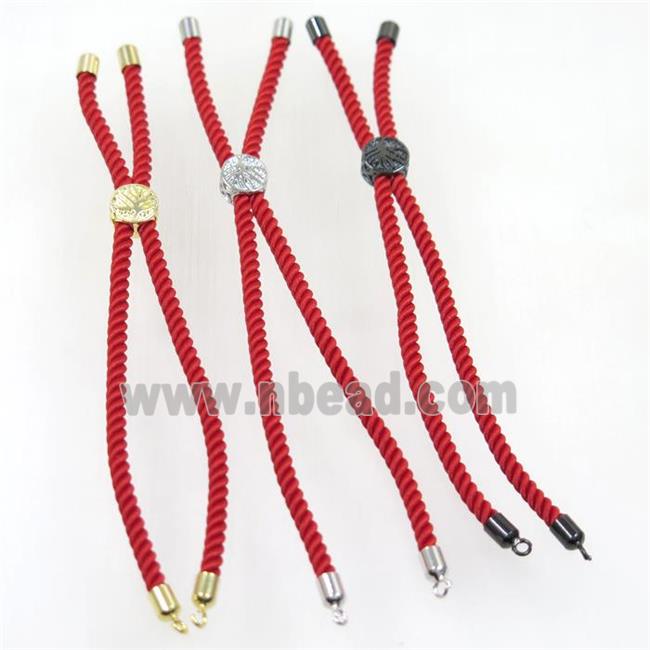 red nylon cord bracelet chain