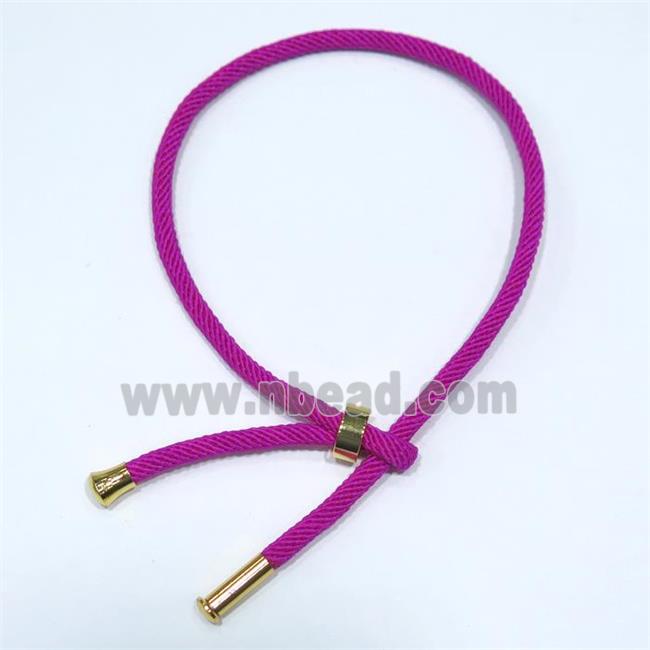 hotpink nylon bracelet, resized