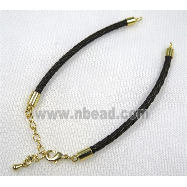 PU leather bracelet chain