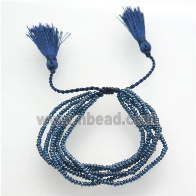 Handcraft bracelets with Chinese Crystal Glass beads, resized