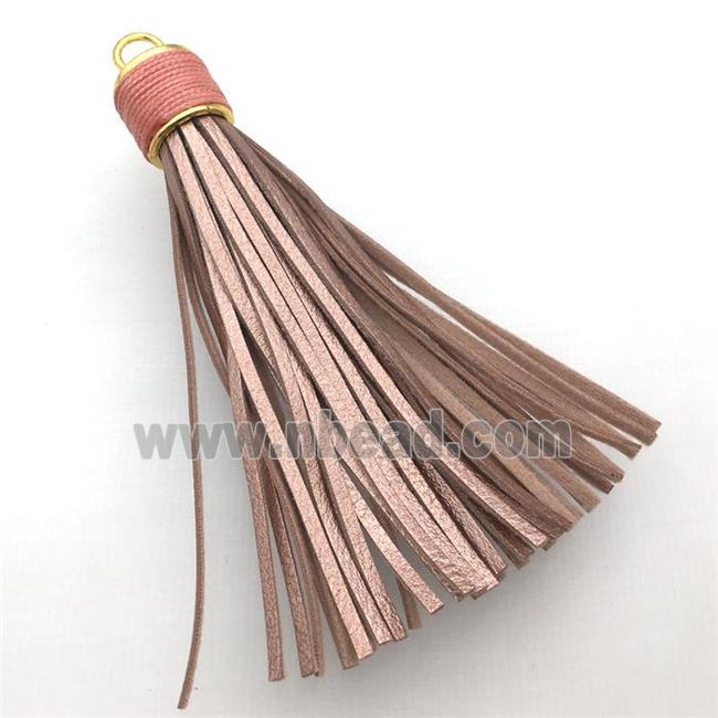 PU leather tassel pendant