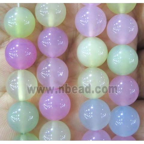 round agate beads, mixed color