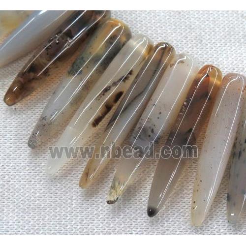 heihua agate bullet beads