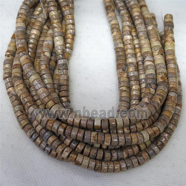 Picture Jasper beads, heishi