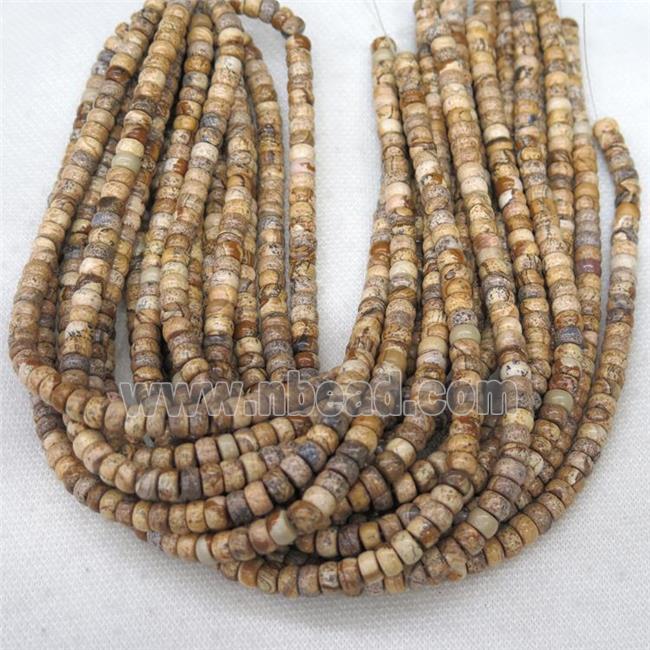 Picture Jasper barrel beads