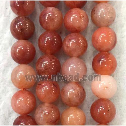 round Red Aventurine beads