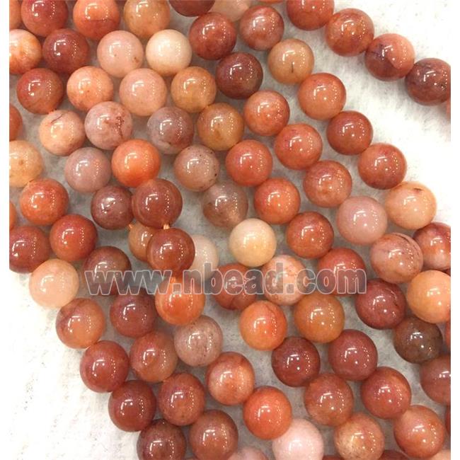 round Red Aventurine beads