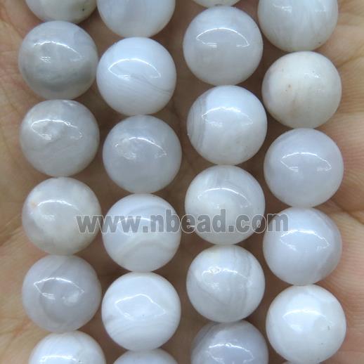 round white Crazy Agate beads