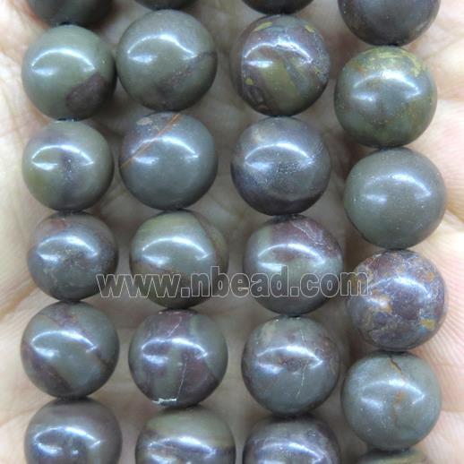 round Bamboo Jasper beads