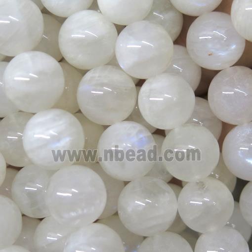 natural rainbow Moonstone beads, round