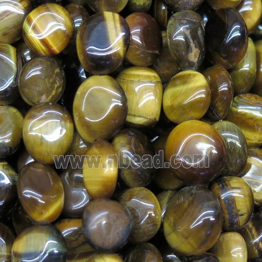 yellow Tiger eye stone bead chips, freeform