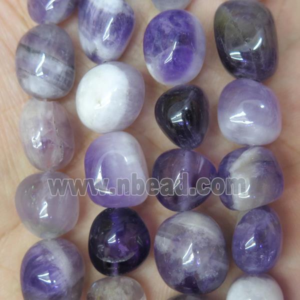 Dogteeth Amethyst beads, freeform