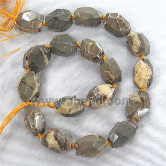 Demon Jasper beads, freeform