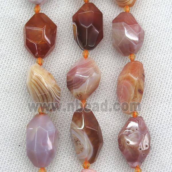 red Carnelian nugget beads, freeform