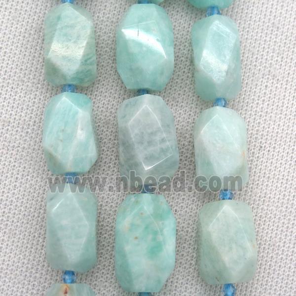 Amazonite nugget beads, freeform