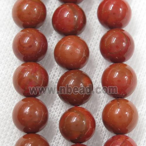 round red Cuckoo Jasper beads