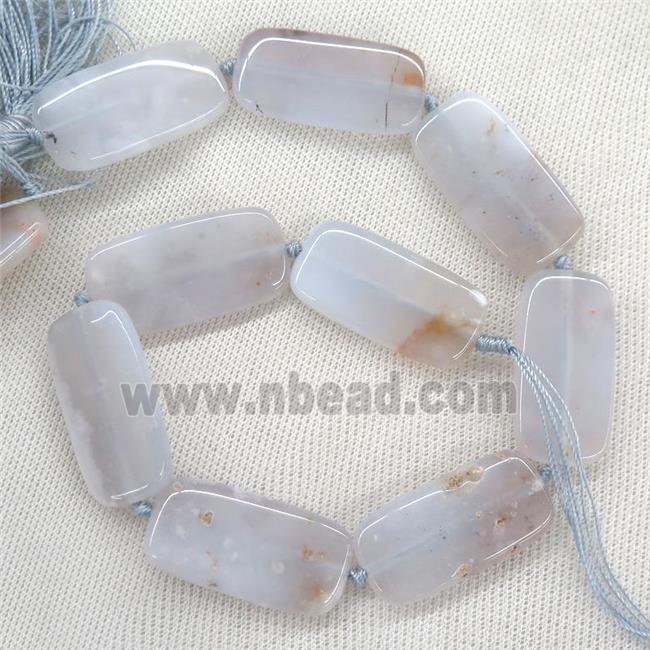 Cherry Agate Beads, rectangle