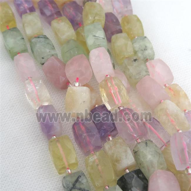 mix Gemstone Beads, faceted Cuboid