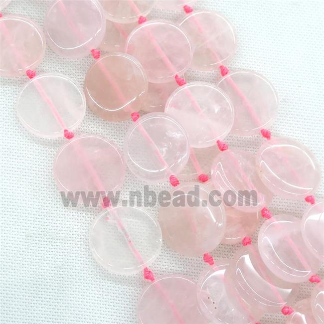 Rose Quartz circle beads