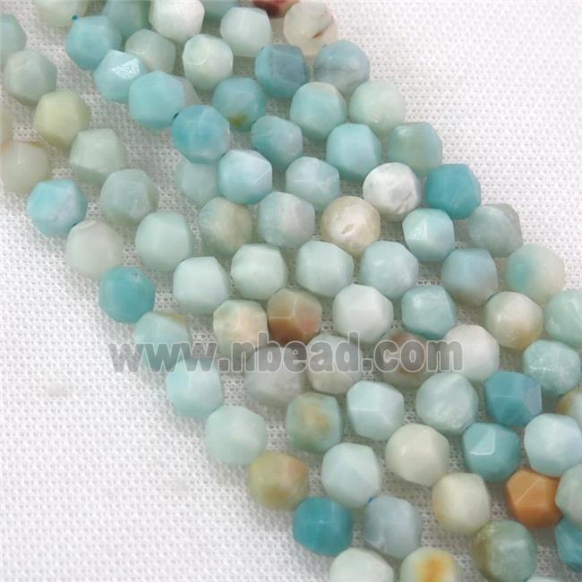 Chinese Amazonite beads, faceted round