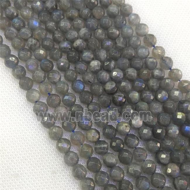 faceted round Labradorite Beads