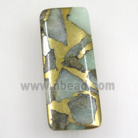 green Aventurine rectangle pendant