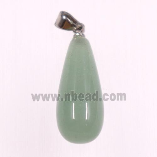 Green Aventurine pendants, teardrop