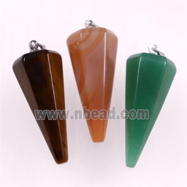 mix gemstone pendulum pendants