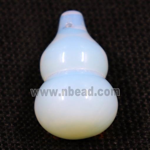 white opalite pendants, gourd