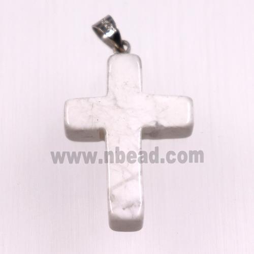 white turquoise pendants, cross