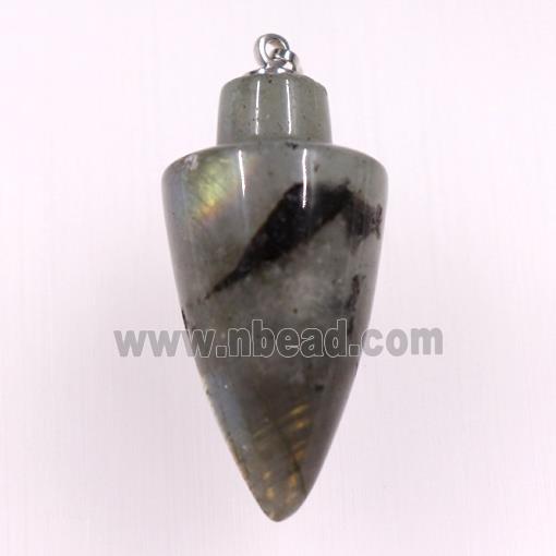 Labradorite pendants, bullet