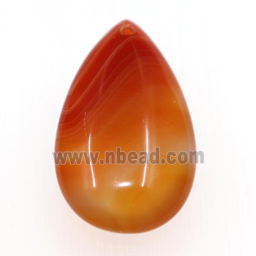 red agate pendants, teardrop