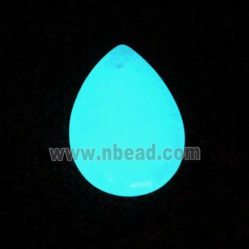 noctilucent stone teardrop pendants, mixed