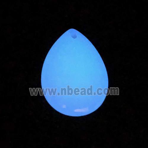 noctilucent stone teardrop pendants, mixed