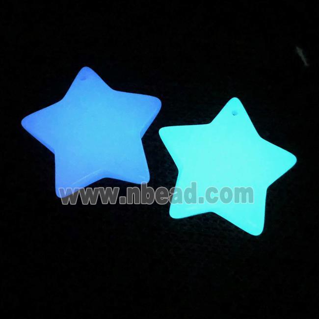 noctilucent stone star pendants, mixed