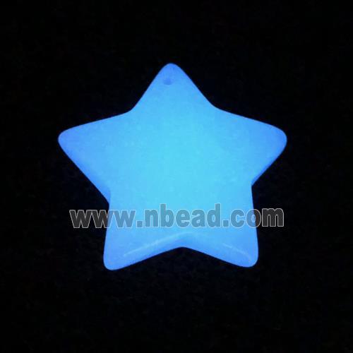 noctilucent stone star pendants, mixed