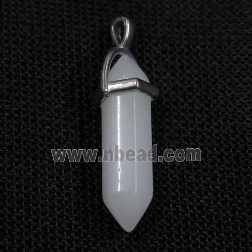 noctilucent stone bullet pendants, mixed